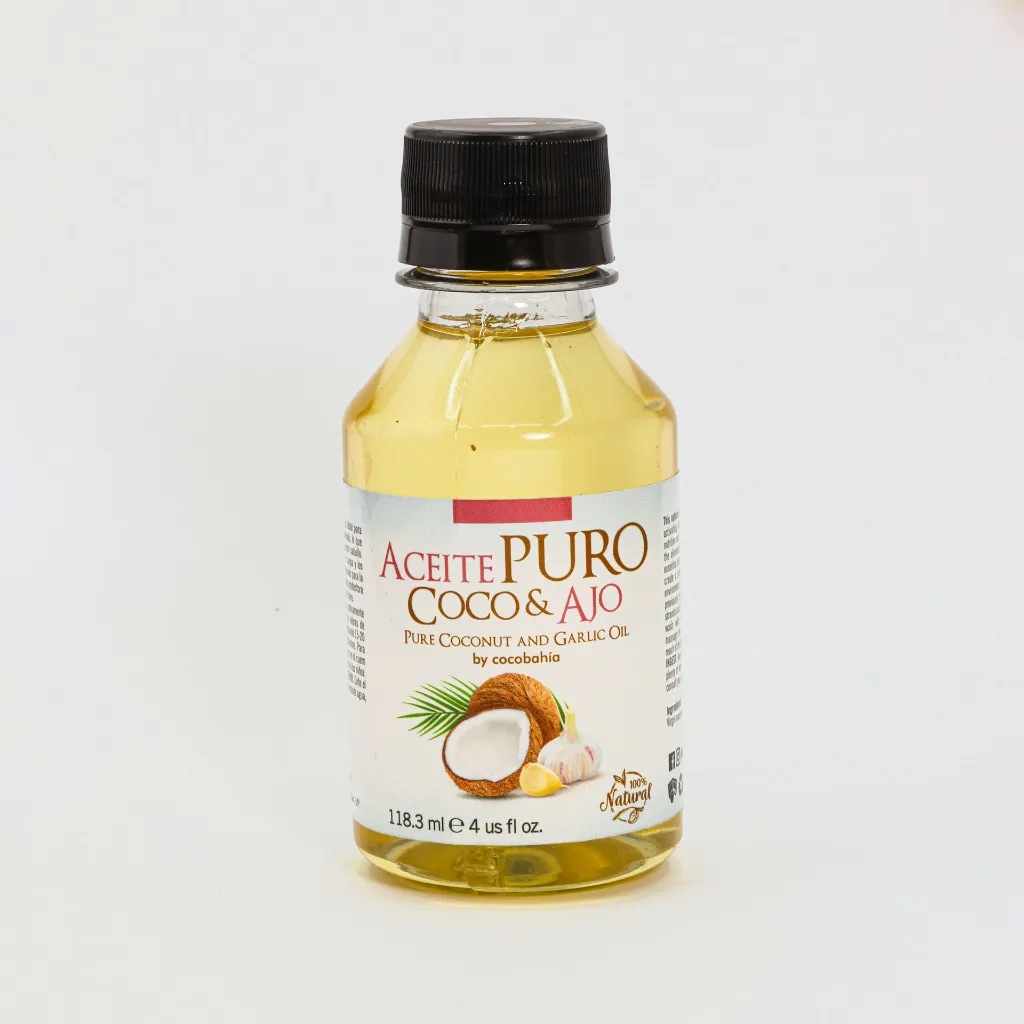 CB-059- Aceite Puro Coco y Ajo 4 oz.webp
