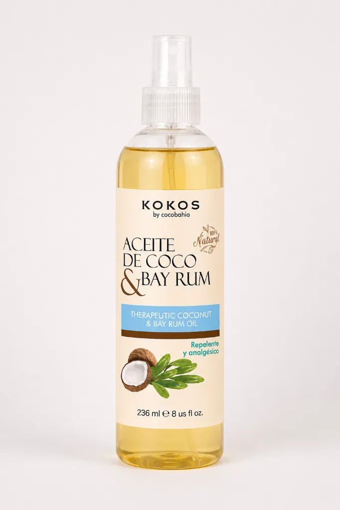 CB-110- Aceite Terapeutico Coco & BayRum 8oz.webp