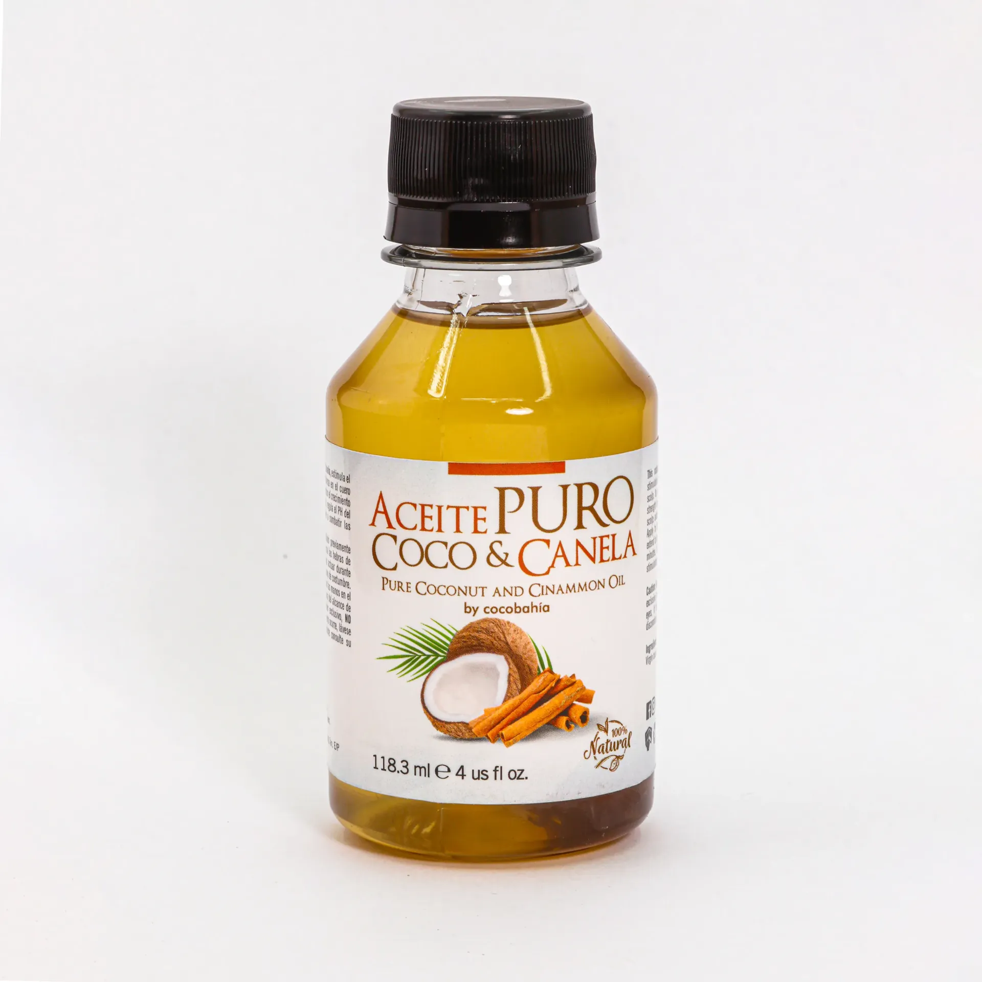 [CB-062] Aceite Capilar Puro Coco  Coco y Canela 4 OZ 