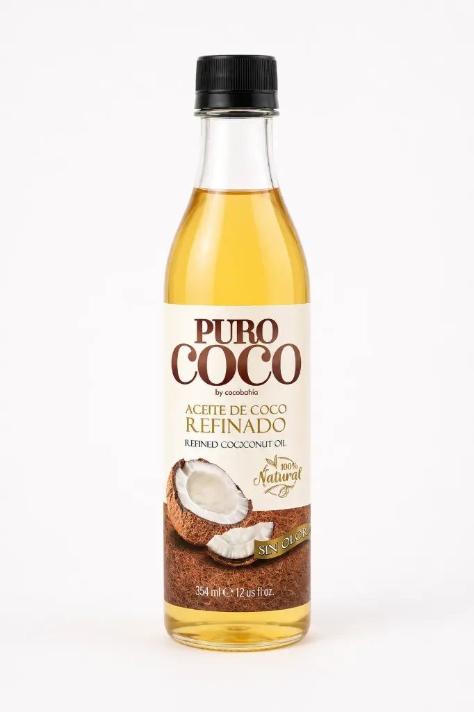 Aceite de Coco Refinado Puro Coco 12 OZ