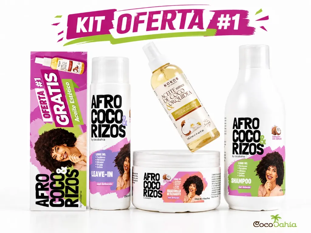 [CB-020] Kit Oferta Afro #1: Shampoo, Escultor de Rizos, Leave-In, Aceite Estetico  