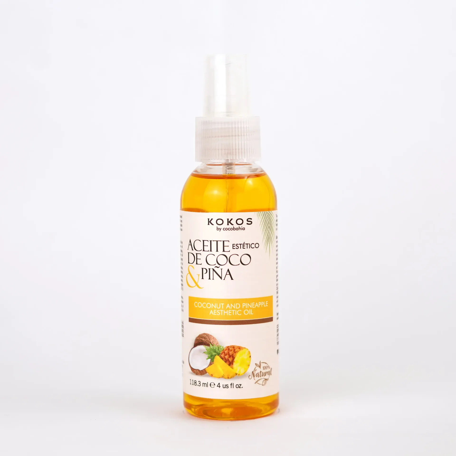 Aceite Estético Coco y Piña 4 OZ Y 8 OZ