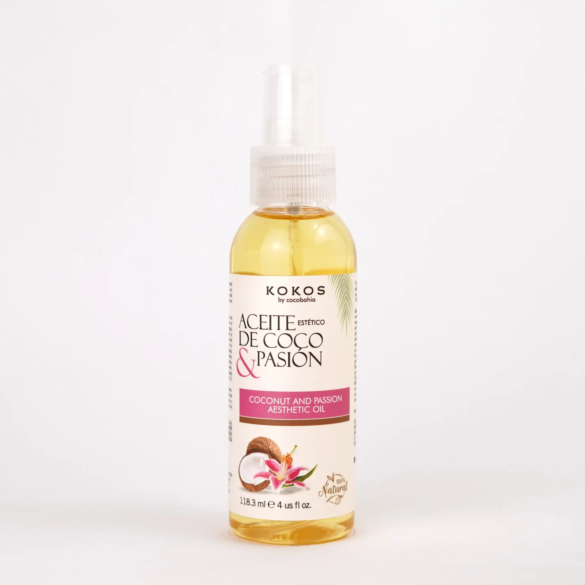 Aceite Estético Coco Pasión 4 OZ Y 8 OZ
