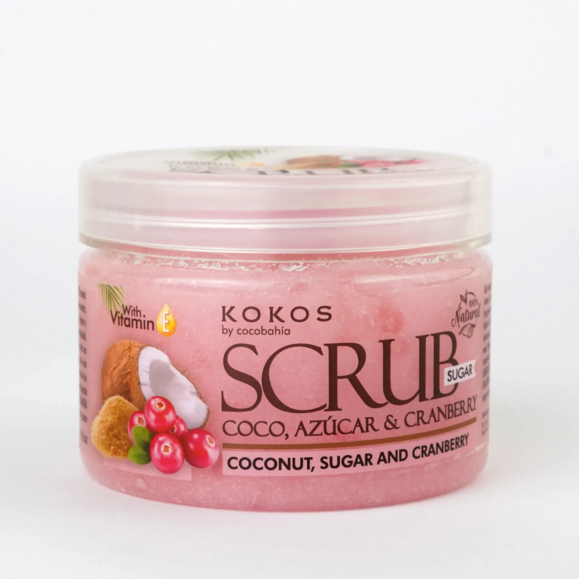 Scrub Azucar, Coco y Cranberry 8 OZ