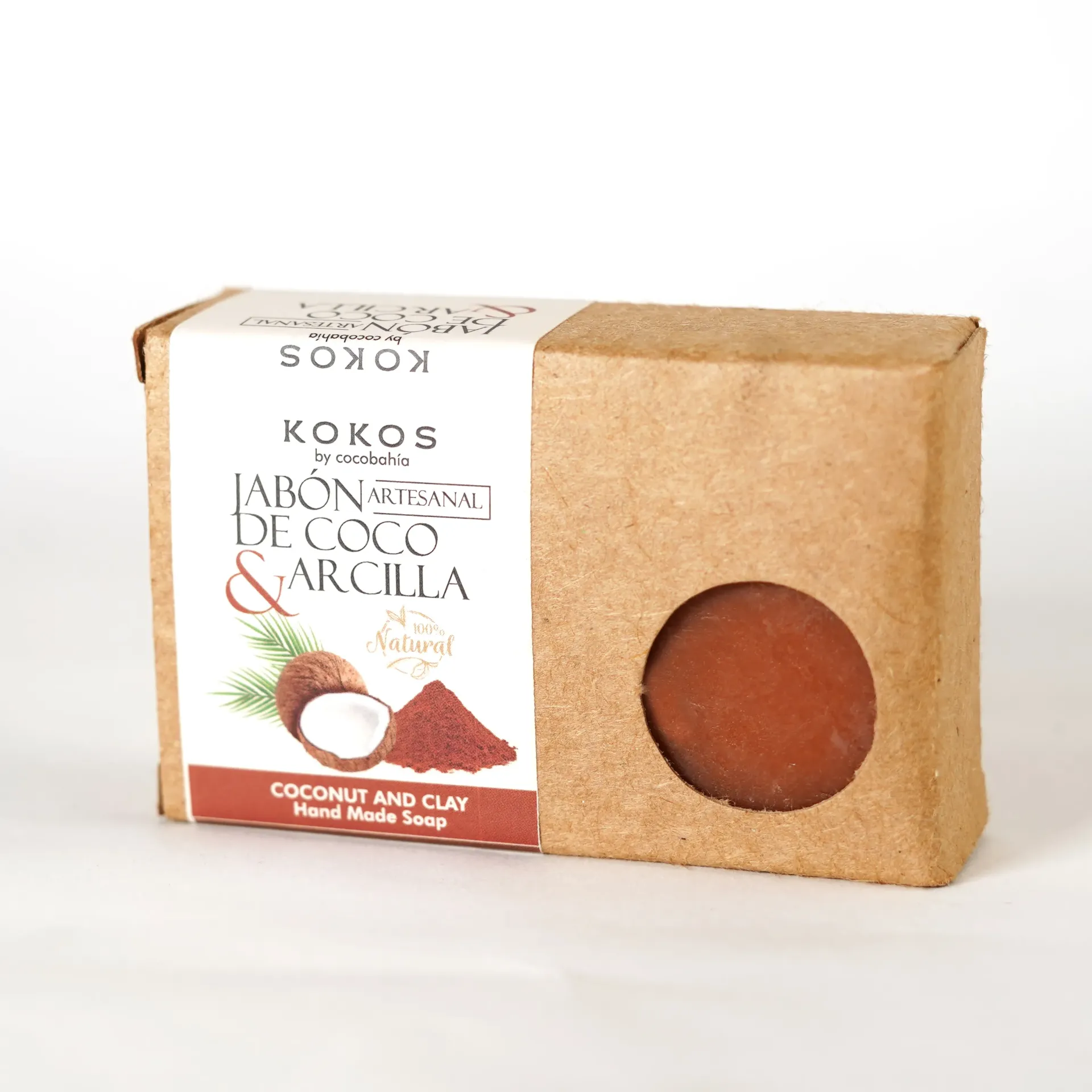 Jabón Artesanal Coco y Arcilla 90 gr 