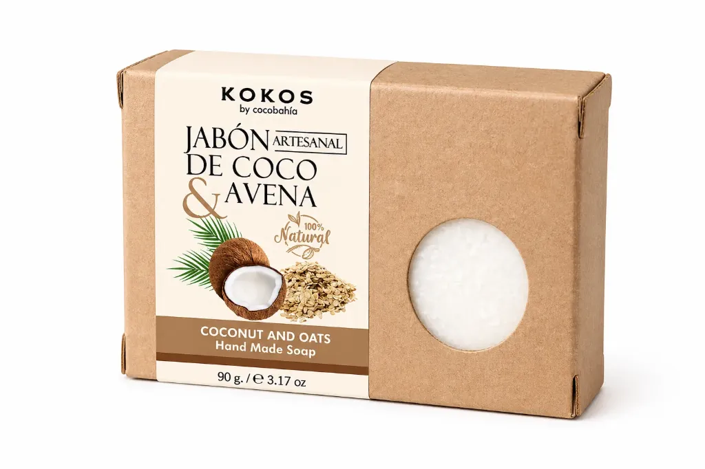 Jabón Artesanal Coco y Avena 90 gr