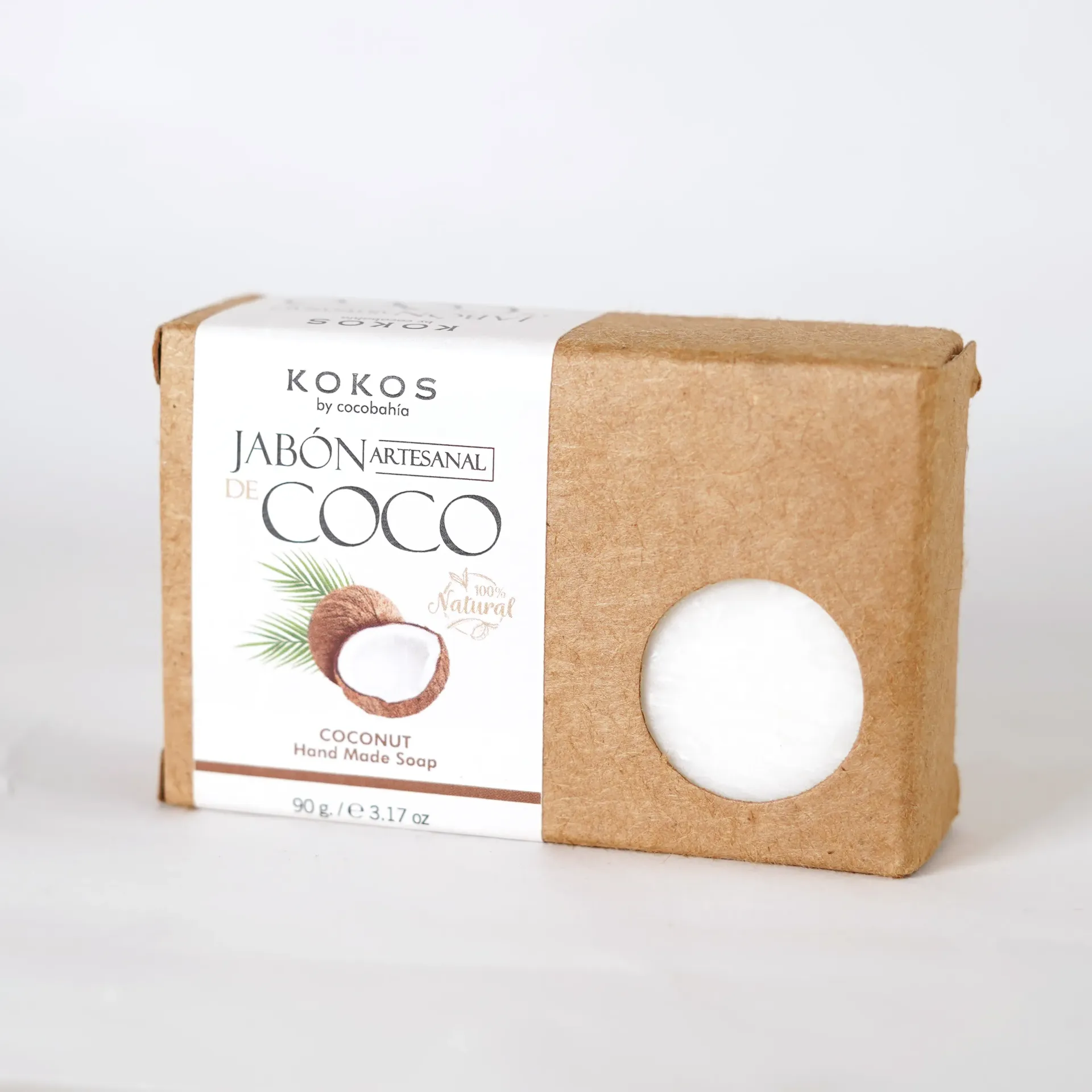 Jabón Artesanal Coco y Avena 90 gr